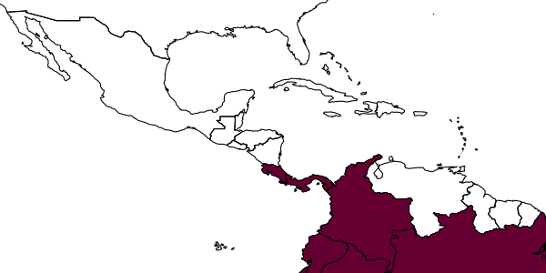 map of Alobevania gattiae     Kawada & Deans, 2008